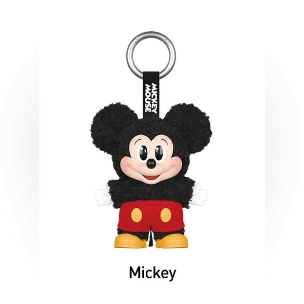 Authentic Pop Mart Mickey Family Cute Together Keychain – Mickey